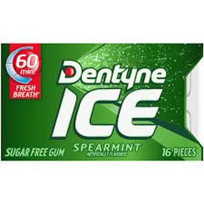 Dentyne Ice Spearmint Sugar Free Gum 16 Pieces 16pieces