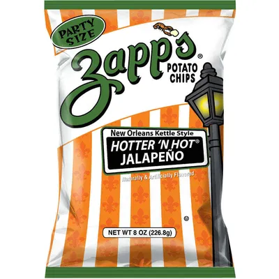 Zapp's Potato Chips Hotter'n Hot Jalapeño 8oz Bag