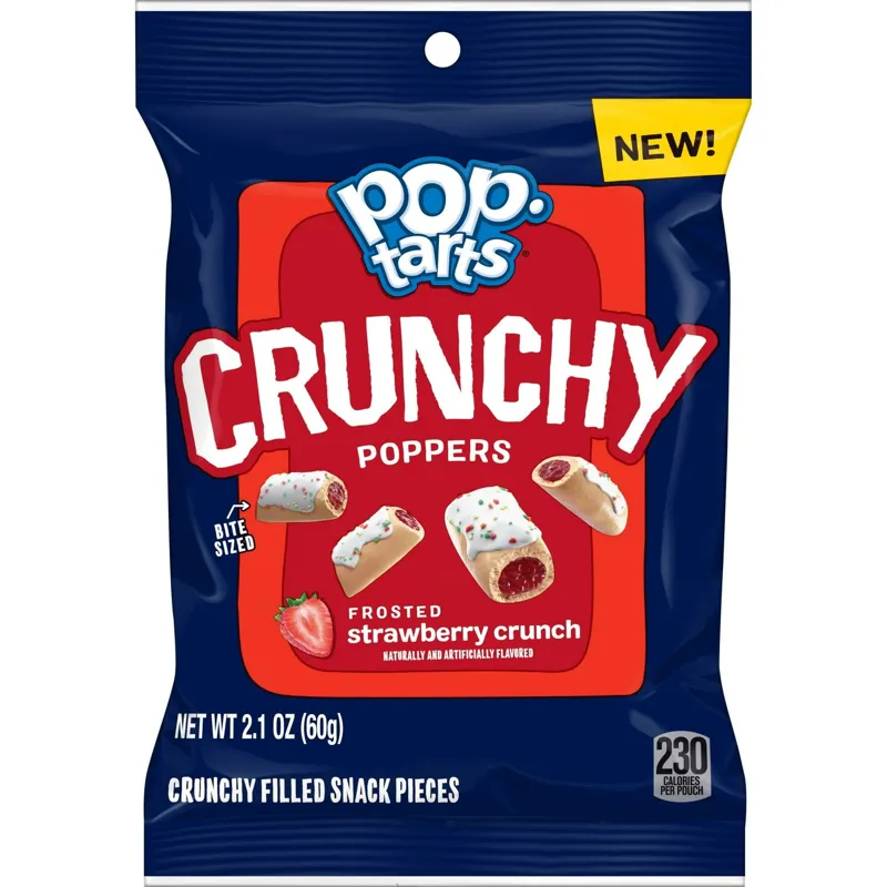 Kellogg's Pop-Tarts Crunchy Poppers Frosted Strawberry Crunch view 1