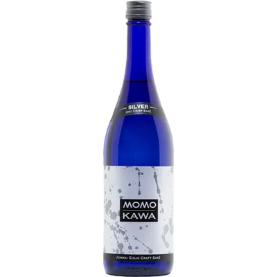 Momokawa Silver Junmai Gingo Sake Rice Wine 750mL