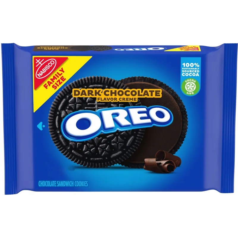 Oreo Dark Chocolate Creme Sandwich Cookies view 1