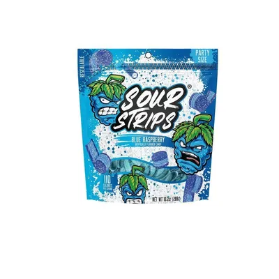 Sour Strips Blue Raspberry Party Pack 10.2 oz Bag
