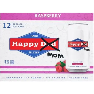 Happy Dad Mom Raspberry Hard Seltzer