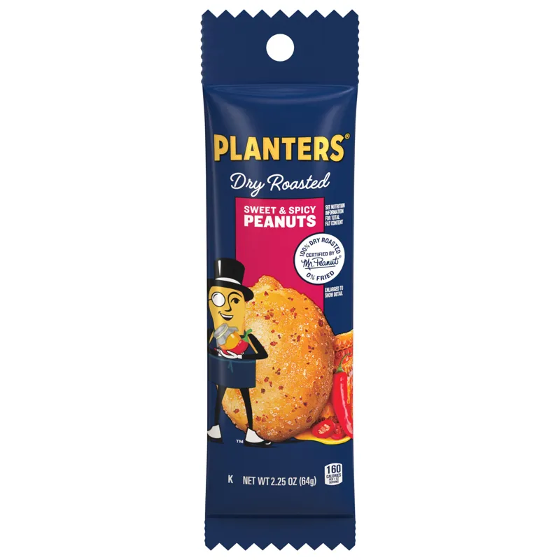 Planters Sweet & Spicy Dry Roasted Peanuts view 1