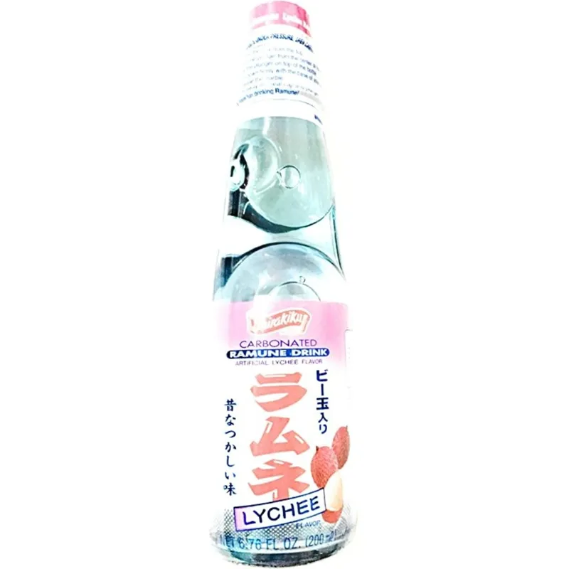 Shirakiku Carbonated Ramune Drink Lychee view 1