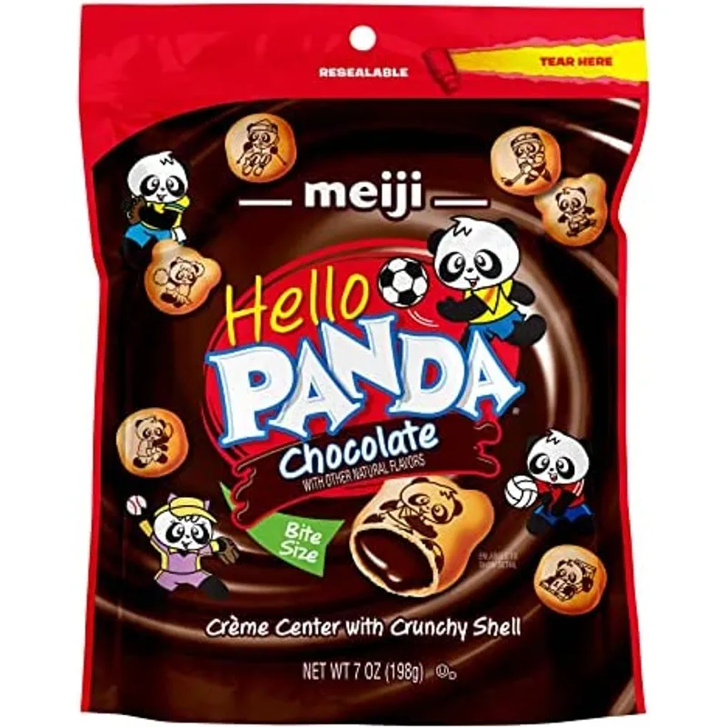 Meiji Hello Panda Chocolate Creme Filled Cookies view 1