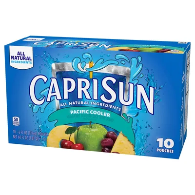 Capri Sun Pacific Cooler Mixed Fruit Juice Drink Blend 10-pack 60 oz