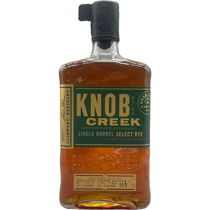 Knob Creek Single Barrel Exclusive Corked Edition Select Rye Whiskey view 1