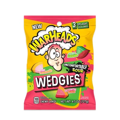 Warheads Wedgies Candy 4.5 oz Bag