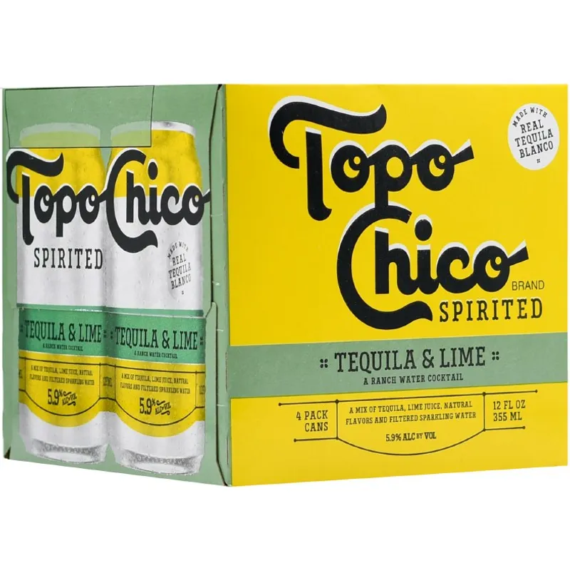 Topo Chico Spirited Tequila & Lime Cocktail view 1