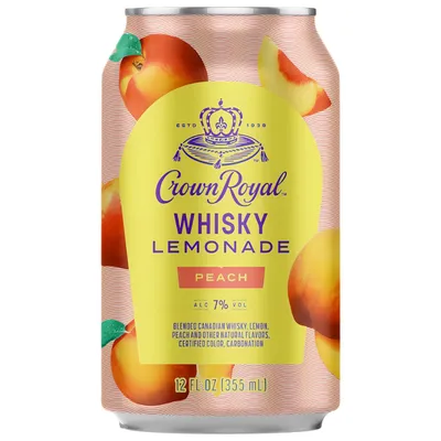 Crown Royal Peach Lemonade 12 oz can