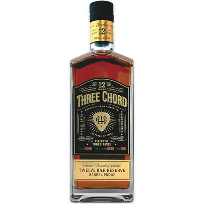 Three Chord Twelve Bar Reserve Bourbon, 750 ml (53.5% ABV)
