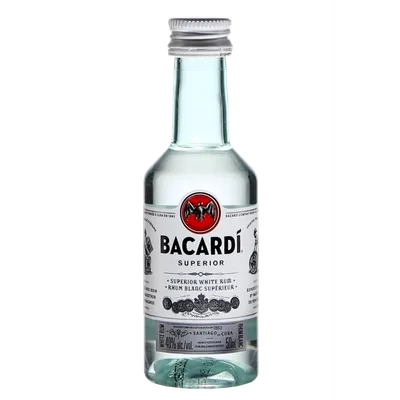 Bacardi Superior Light Rum 50mL