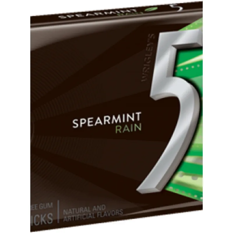 Wrigley's 5 Truth or Dare Sugarfree Gum Spearmint - Rain Box view 1
