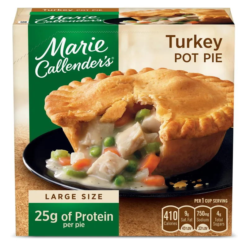 Marie Callender's Turkey Pot Pie Box view 1