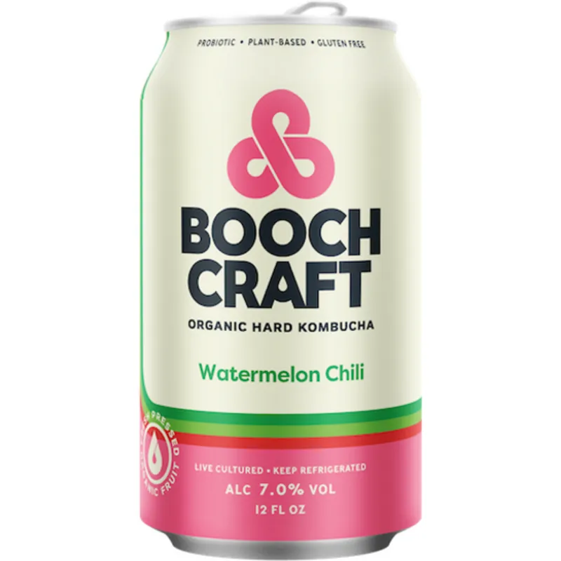 Boochcraft Watermelon Mint Chili Hard Kombucha view 1