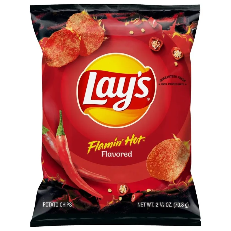 Lay's Flamin' Hot Flavored Potato Chips view 1