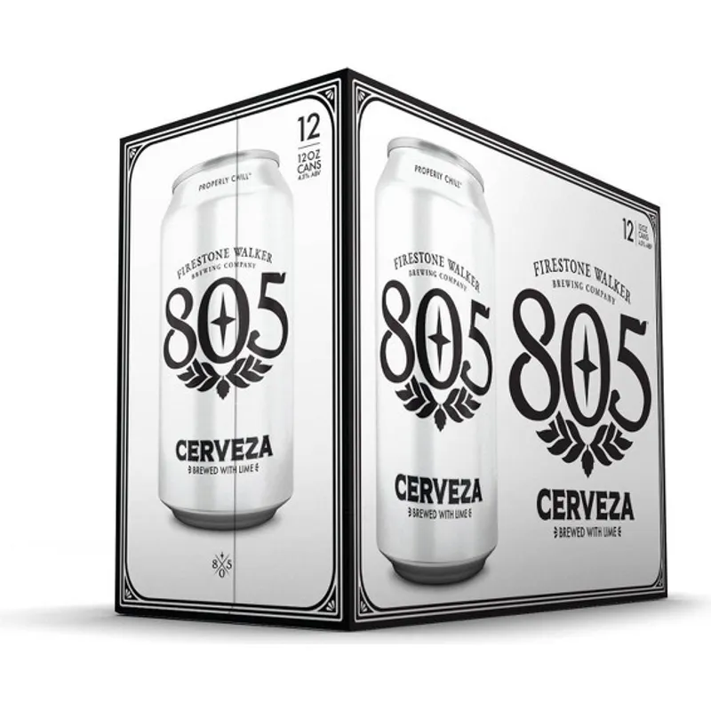 Firestone Walker Brewing 805 Cerveza Blonde Ale Beer With Lime view 1