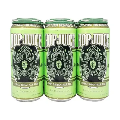 Left Coast Brewing Hop Juice Triple IPA 6pk 16 oz cans