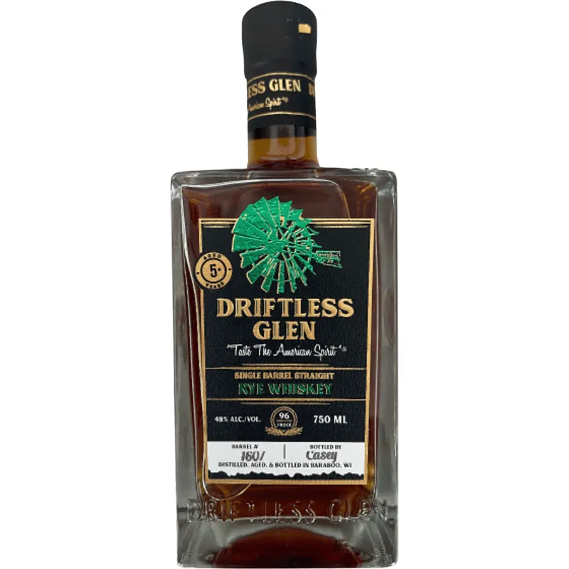 Driftless Glen Rye Whiskey 96 Proof view 1