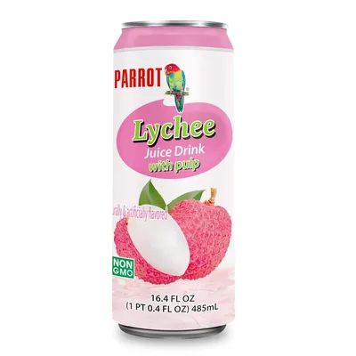 Parrot Lychee Juice Drink with Pulp 16.4 oz