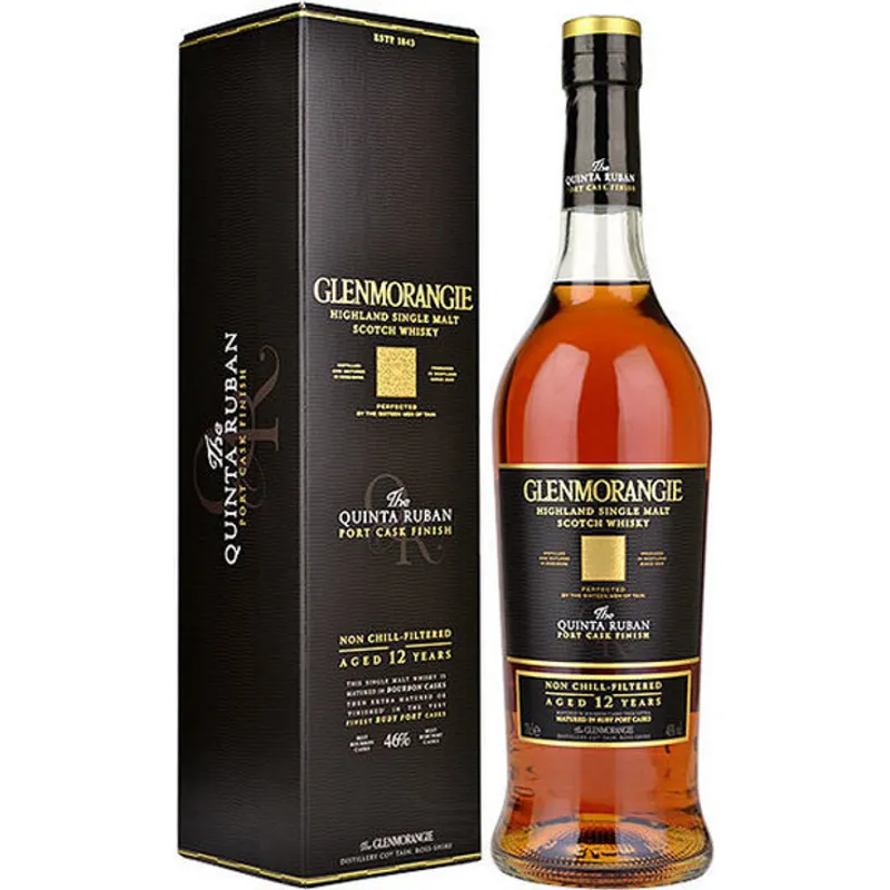 Glenmorangie The Quinta Ruban Highland Single Malt Scotch Whisky Port Cask Finish 12 Year view 1