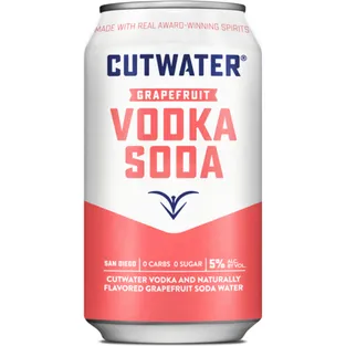 Cutwater Spirits Grapefruit Vodka Soda Fugu Vodka Cocktail Aluminium