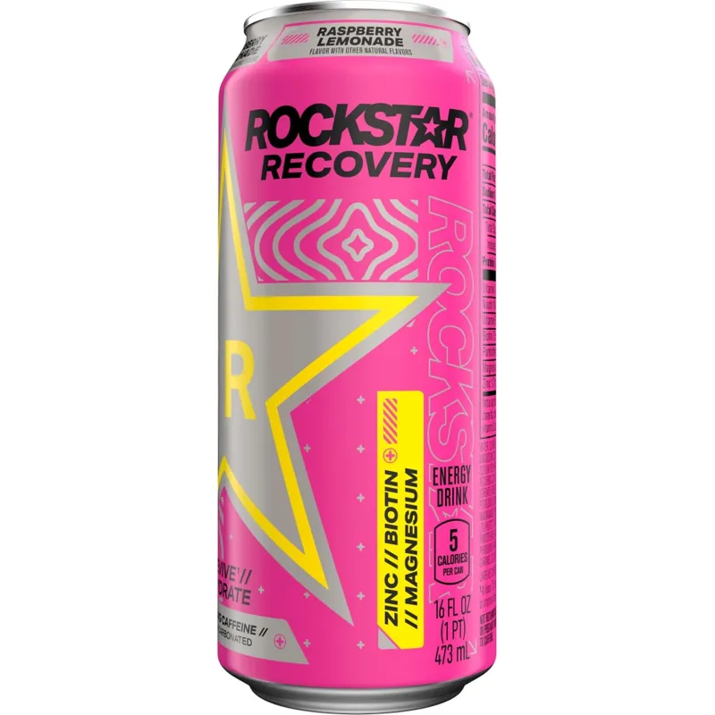 Rockstar Recovery Raspberry Lemonade Energy Drink view 1