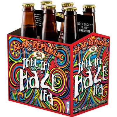 Bear Republic Thru the Haze IPA 6 Pack 12 oz Bottles 6.4% ABV