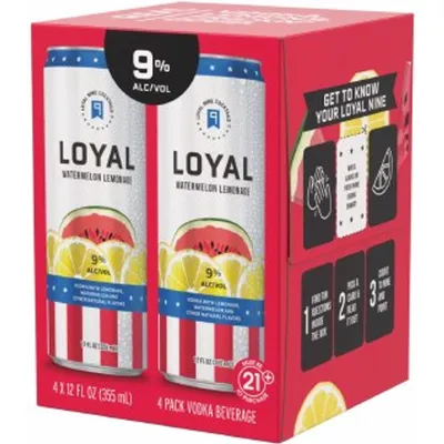 Loyal 9 Watermelon Lemonade 12oz Can