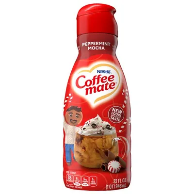 Coffee mate Peppermint Mocha Flavored Liquid Coffee Creamer 32 oz Bottle