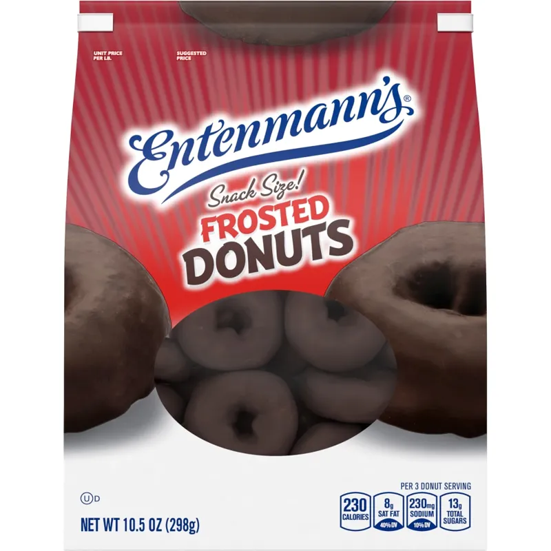 Entenmann's Softees Chocolate Frosted Donuts Bag view 1