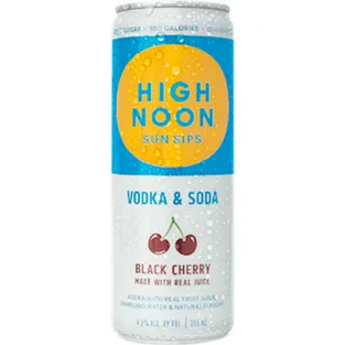 High Noon Sun Sips Vodka & Soda Black Cherry Aluminium