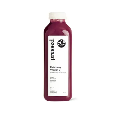 Pressed Juicery Elderberry Vitamin C Juice Beverage 12 oz