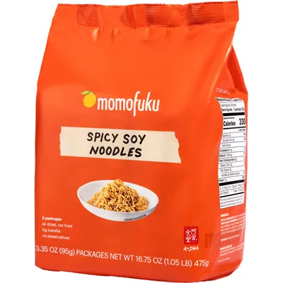 Momofuku Spicy Soy Noodles 5 Pack 3.35oz Bags