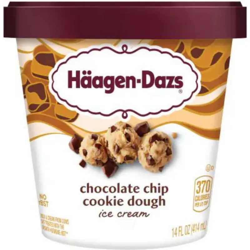 Haagen-Dazs Chocolate Chip Cookie Dough Ice Cream view 1