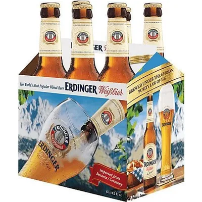 Erdinger Weissbier 6 Pack 12oz Bottle