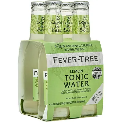 Fever-Tree Lemon Tonic Water 4 Pack 6.8oz Bottles