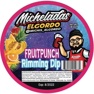 Micheladas El Gordo Fruit Punch Rimming Dip 8oz Container