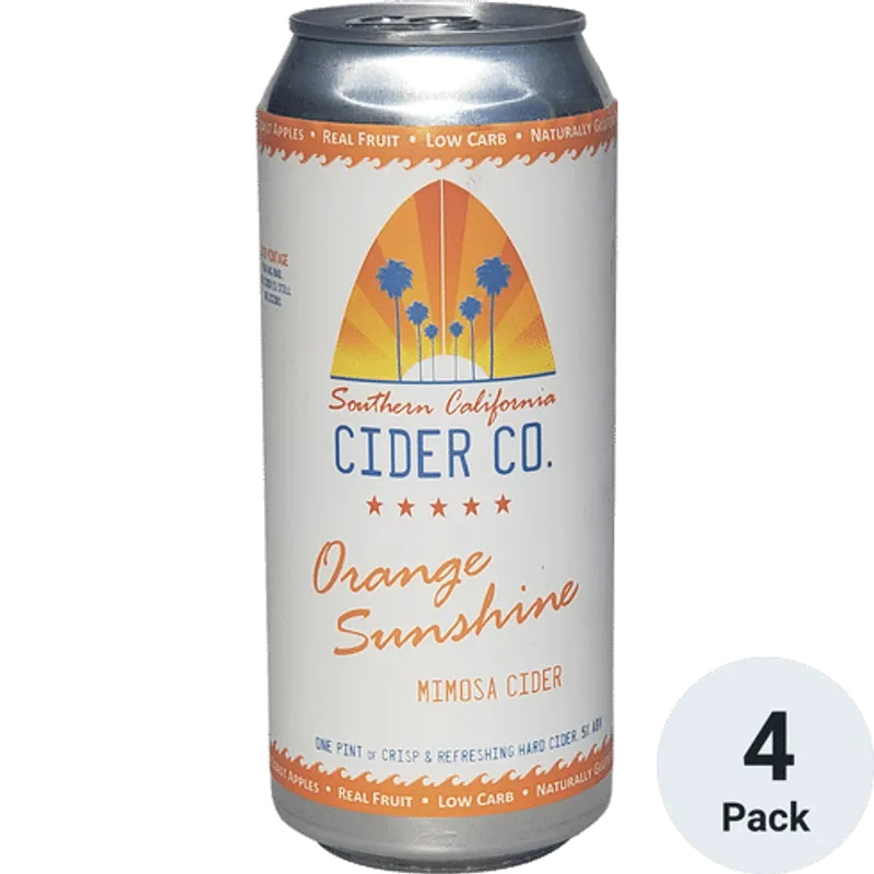 Socal Orange Sunshine Mimosa Cider view 1