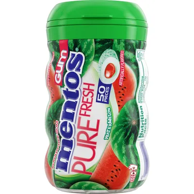 Mentos Pure Fresh Watermelon Sugar Free Chewing Gum 50 Piece