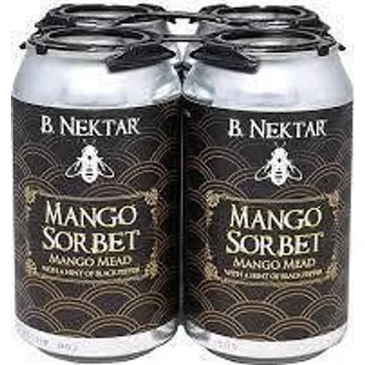 B.nektar Mango Sorbet 4 Pack 12oz Cans