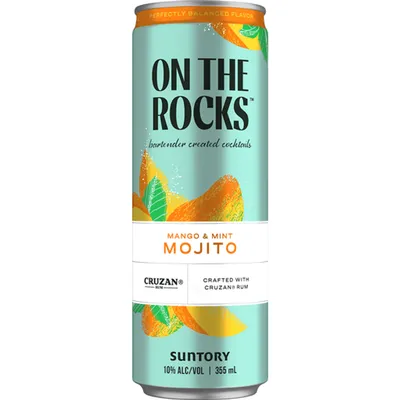 On The Rocks Mango Mint Mojito 355 mL can