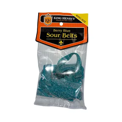 King Henry's Berry Blue Sour Belts 2.49 oz Bag