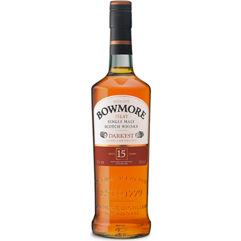 Bowmore Darkest Islay Single Malt Scotch Whisky 15 Year view 1