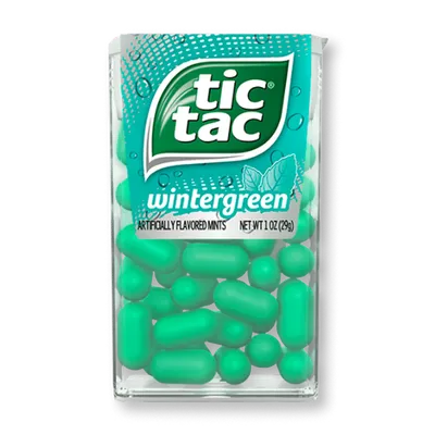 Tic Tac Artificially Flavored Mints Wintergreen 1 oz Box