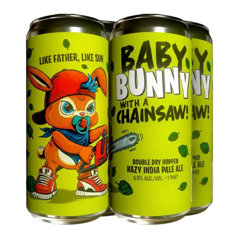 Paperback Brewing Baby Bunny With a Chainsaw Hazy India Pale Ale view 1