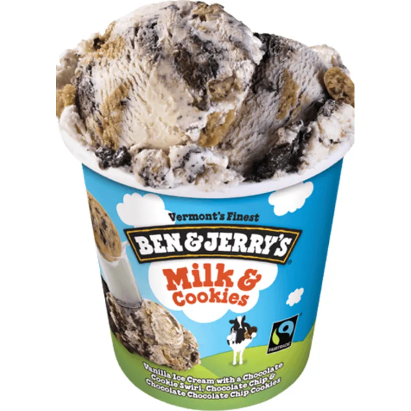 Ben & Jerrys Milk & Cookies view 1