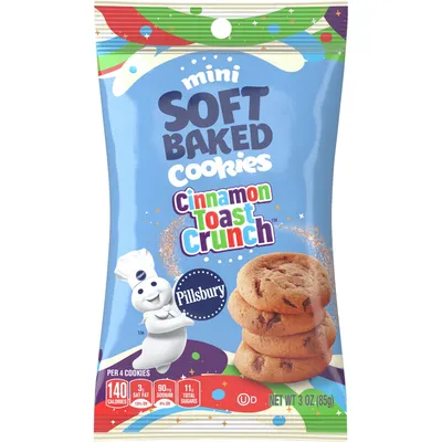 Pillsbury Mini Soft Baked Cookies Cinnamon Toast Crunch 3 oz