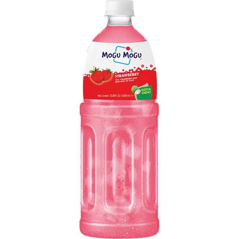 Mogu Mogu Strawberry Juice With Nata De Coco view 1